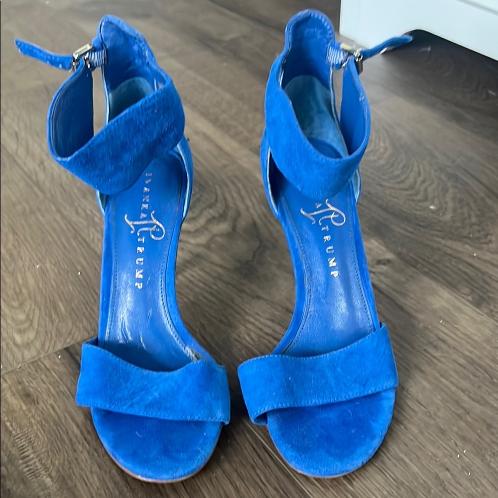 Ivanka Trump Blue Suede Women's Heels